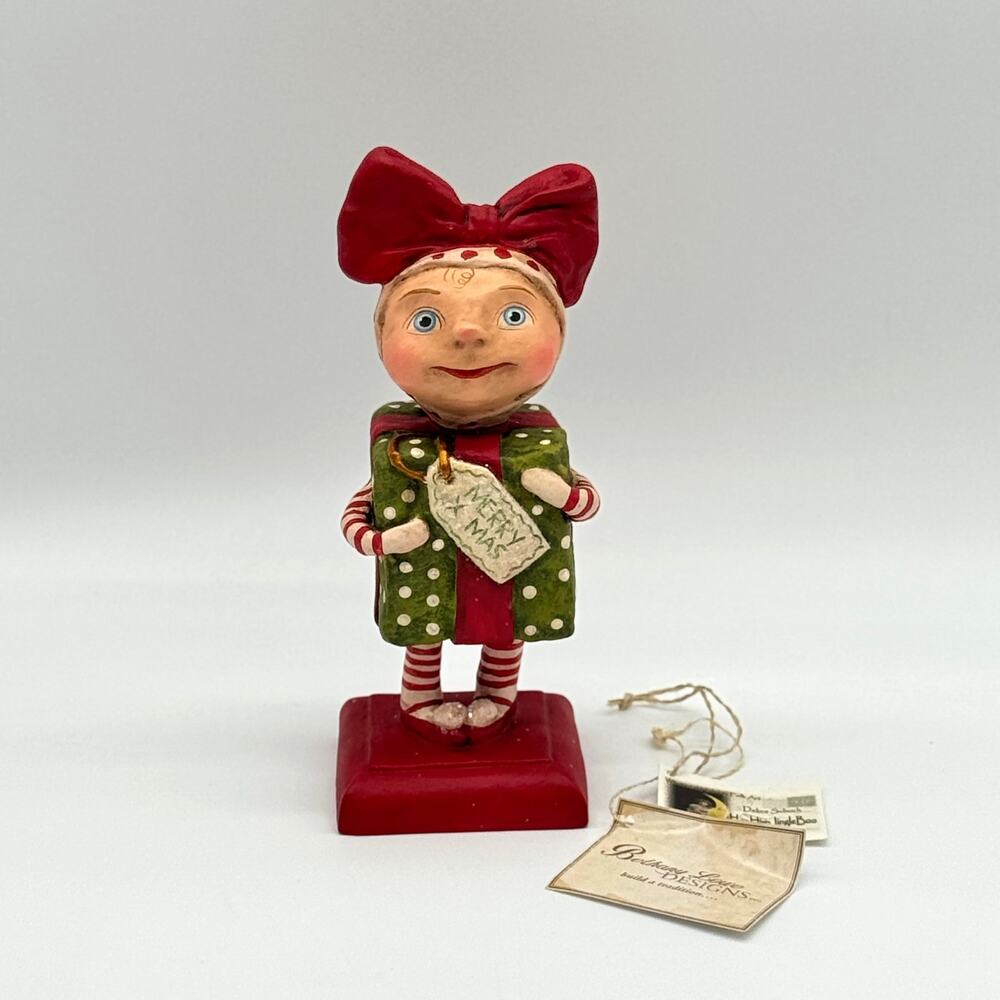Bethany Lowe Debra Schoch Surprise Package Girl Christmas Present Figure NEW